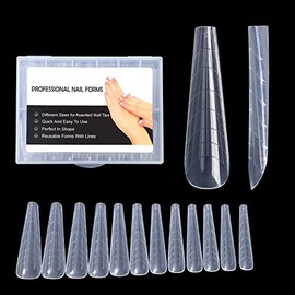 BNG Dual Forms System Flat Square Full Cover Polygel Nail Extension Mold Tips (Mold H)