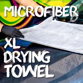 Cobra-Tek Voodoo Ride® XL Drying Towel - Jumbo Sized Microfiber Drying Towel, 850 GSM, Extra Absorbent, Lint-Free, 36 x 25 inches