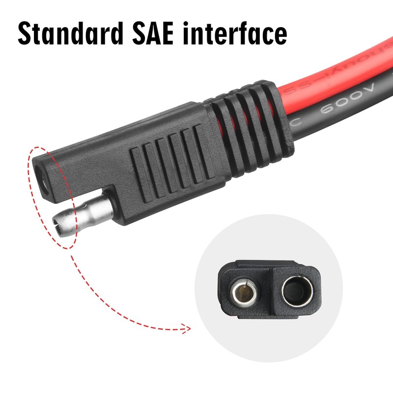 LeTaoXing 10AWG SAE Connector Extension Cable 10 Guage SAE Quick