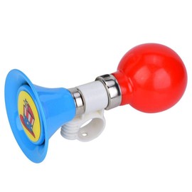 Bicycle Horn Bell, Metal Rubber Loud Children's Bicycle Horn Warning Bell for Boys Girls Accessories (Blue)