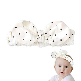 Baby Girl Headbands Rabbit Ears Headband for Kids Polka Dot Headband Baby Girl Hair Bows Headbands for Girls Toddlers Cute Bunny Ears Hairband Hair Bow Accessories