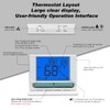 Super Programmable Thermostat for Home，2 Heat/1 Cool Heat Pump Or