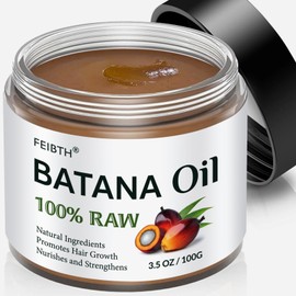 FEIBTH Raw Batana Oil for Hair Growth, Batana Oil for Hair Growth Dr Sebi Organic, Prevent Hair Loss and Enhances Hair Thickness, 100g.