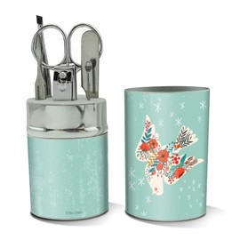 Peace Dove at Christmas Stainless Steel Manicure Pedicure Grooming Beauty Care Travel Kit
