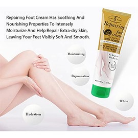 AICHUN BEAUTY Crema Reparadora para Pies Aguacate Caracol Hidratante Profundo Prevenir la Congelación Alivia la Piel áspera Seca 3.4 fl oz