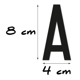 Full Range of Number Plate Letter Stickers