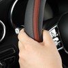 Car Steering Wheel Cover, Leather Steering Wheel Cover Brown Universal