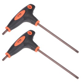 uxcell T30 Anti Tamper Proof Torx Key T-Handle Dual End Wrench, S2 Steel 2 Pcs