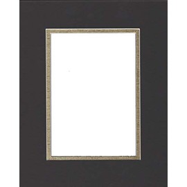 20x24 Black & Gold Double Picture Mats Bevel Cut for 16x20 Pictures