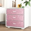 WESTICK Dreamy Pink Glitter Wallpaper for Girls Bedroom Thick Pink