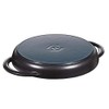 STAUB Round Grille with Handle, Cast Iron, Black, 22 cm