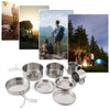 Lixada Camping Cookware Mess Kit 8PCS Stainless Steel Cooking Pot