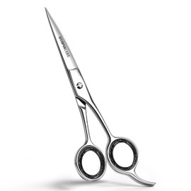 Utopia Care Hair Cutting and Professional Hairdressing Scissors 6.5 Inch, Premium Stainless Steel Shears with Smooth Razor and Sharp Edge Blades for Salons, Men, Women and Kids, Silver
