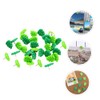 30 Piezas Chinchetas Decorativas Forma de Verde Resina y Multifuncionales
