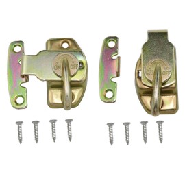 Meuey Lyot Metal Table Leaf Lock Table Leaf Latch Table Plate Buckle Table Leaf Hardware Brass-Plated Hardware Fittings for Restaurant Training Table Buckle connectors 2PCS