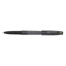 Pilot BSGC-10M-BB Oil Based Ballpoint Pen, Super Grip G, Cap Type, 0.04 inch (1.0 mm), Medium Point, Black Axis, 10 Pieces