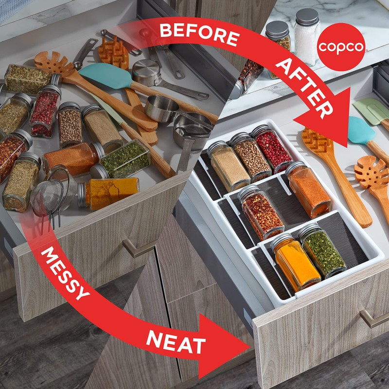 Copco Drawer Organizer, 17.5 L x 8.6 W x 1.5