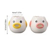 2pcs Egg Separator Ceramic Chicken Shaped Egg Yolk White Filter