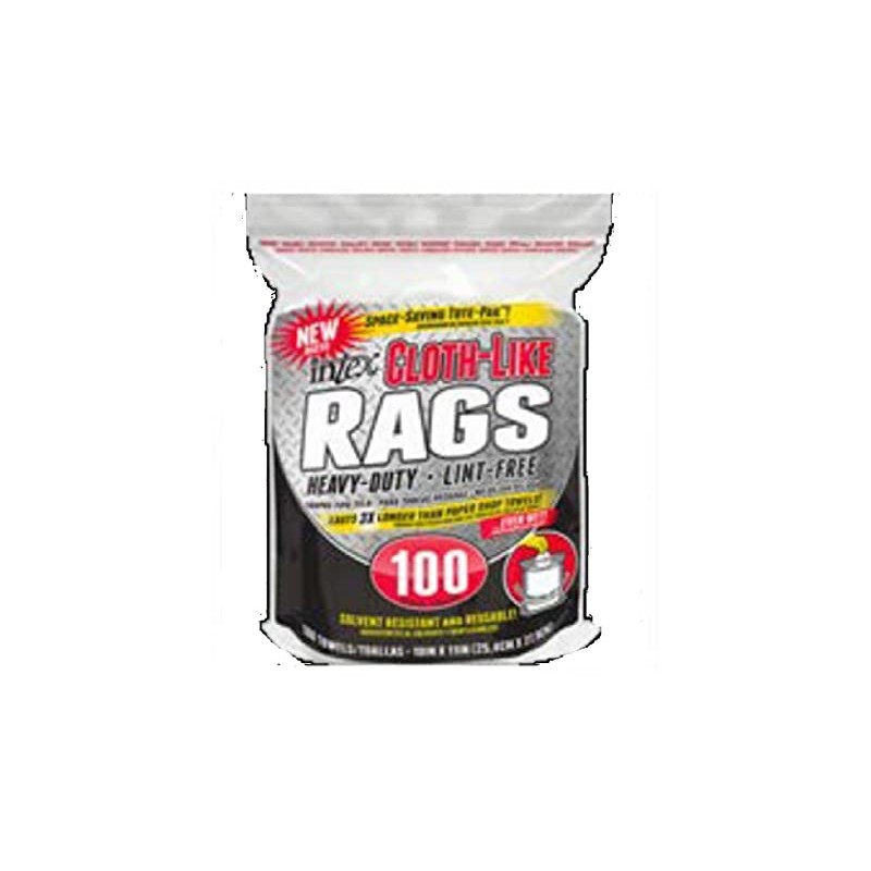 Cloth-Like Rags, White, 100-Ct.