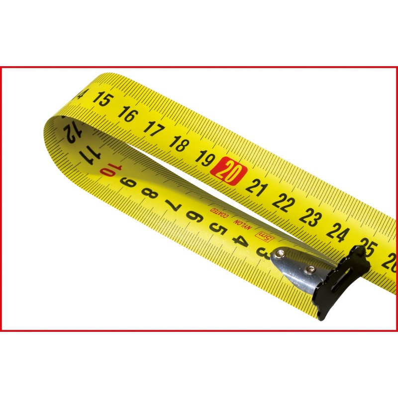 KS Tools 300.0133 Tape measure with locking device and belt
