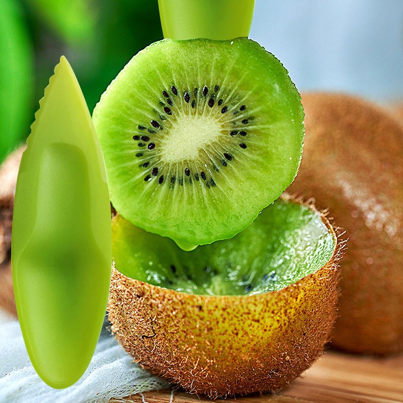 10Pcs Ergonomic Handle Fruit Digging Spoon Comfortable Fruit Kiwi Cutter