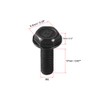 sourcing map Metric M6x17mm Hex Flange Bolts Left Hand Thread