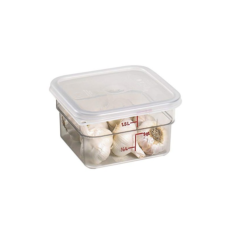 Cambro 2SFSCW135 Food Storage Container, 2 Quart, 7-1/4" x 7-1/4"