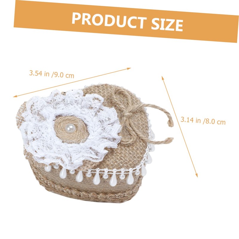 Zerodeko Box Heart Shaped Ring Box Ring Bearer Ring Holder
