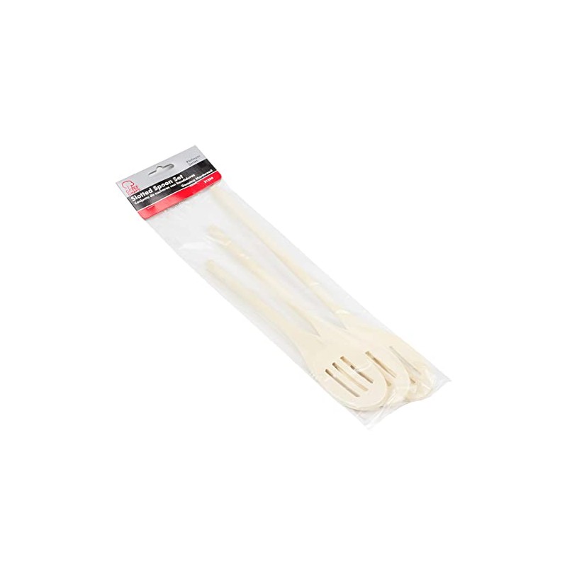 Chef Craft Select Maple Slotted Spoon Set, 10, 12, 14