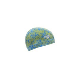 [Speed] Swim Cap, Aloalo Mesh Cap, Unisex, Turquoise/Yellow, L