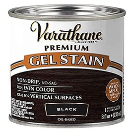 Varathane 358322 Premium Gel Stain, Half Pint, Black