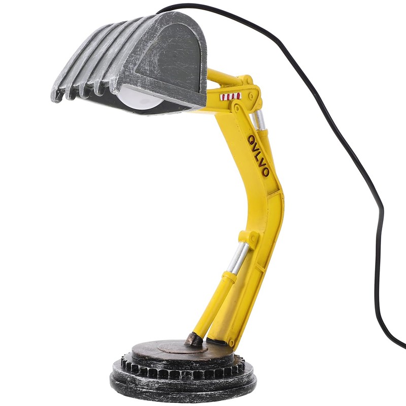 Housoutil Creative Digger Desk Lamp, Industrial Style Excavator Modelling Table