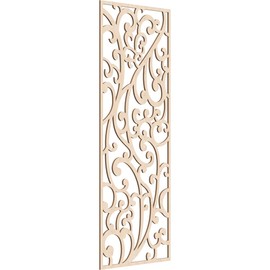 Ekena Millwork WALW24X60X0250WOORO Woodhaven Decorative Fretwork Wood Wall Panels, 23 3/8"W x 59 3/8"H, Red Oak