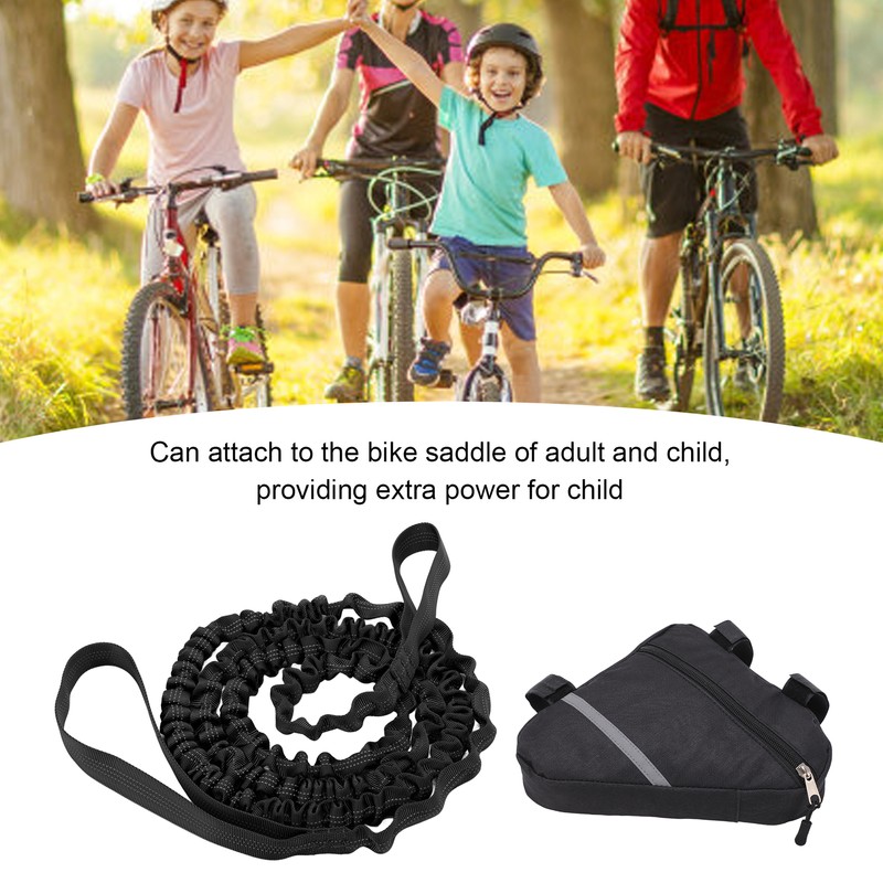 Bike Tow Bungee Attachment Rope Bicycle Pull Behind Strap Traction