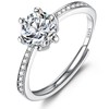 JeweBella 925 Sterling Silver Rings for Women Girls Cubic Zirconia