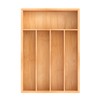 Unibambou Bamboo Utensil Drawer Organizer, Kitchen Organizer for Flatware Cutlery,