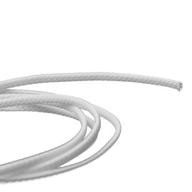 Othmro Cable Management Sleeve, 1m White Cable Tidy Sleeve, Diameter 3mm, Cord Protector, Braided Cable Organizers for Office Cord, Insulation Protection, 1 Pc