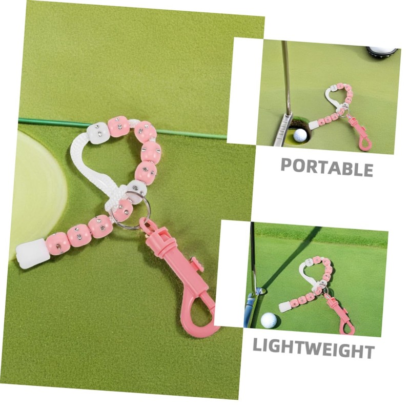 WOONEKY Beaded Golf Stroke Tracker Bracelet for Women Portable Lightweight