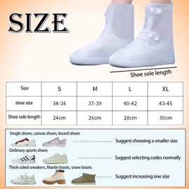 JYJLLM waterproof shoe covers shoe covers reusable waterproof，shoe covers，waterproof shoe cover，cycling overshoes，Suitable for school, cycling, outdoor activities, and tourism (L)