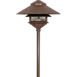 Nuvo Lighting 90/1279 12-Inch By 1/2-Inch Steel Durable Outdoor Landscape Pathway Lighting Mounting Post, Old Bronze