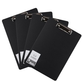 Clipboard, A4 Binder, Clip File, Powerful, Short Side, Meeting Pad, Office Supplies, Document Organizing, Portable, Portable, Vertical Type, PU Material, E-Clip (Black)