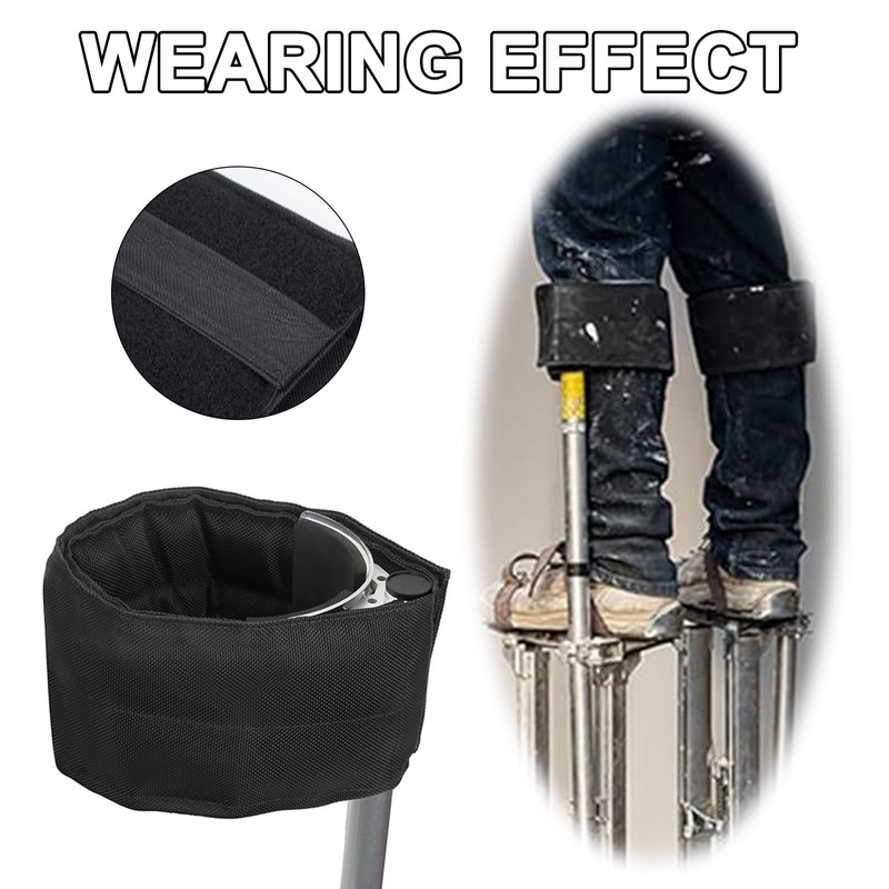 1 Pair Plastering Stilts Straps - Adjustable Drywall Stilts Leg