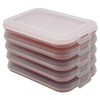 Set of 5 Cold Food Containers with Integrated Serving Plate,