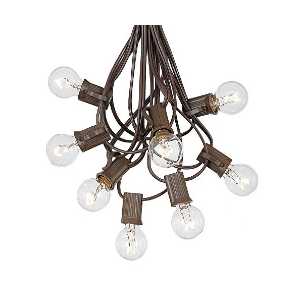 25 Foot G30 Outdoor Patio String Lights with 25 Clear