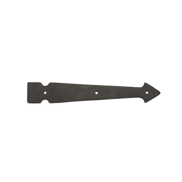 Richelieu Hardware - BP9543206900 - Traditional - Decorative False Hinge for Barn Door - 9543 - Forged Iron Matte Black Finish
