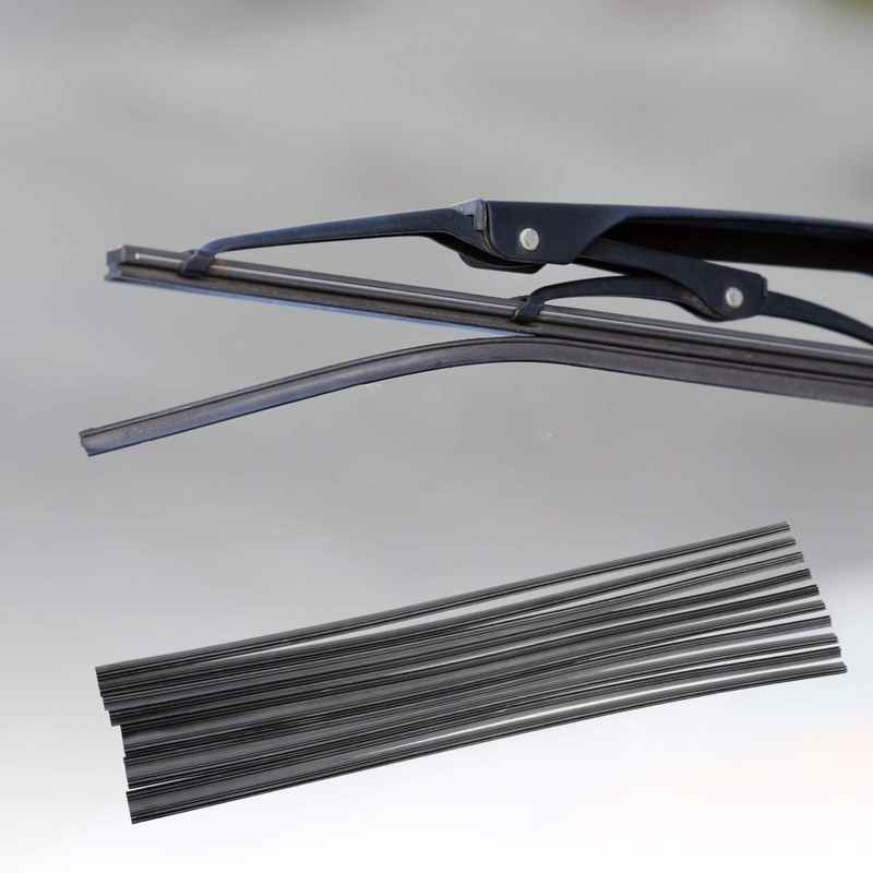 Veemoon 10pcs 6mm Windshield Wiper Blades Refills Silicone Frameless Wipers