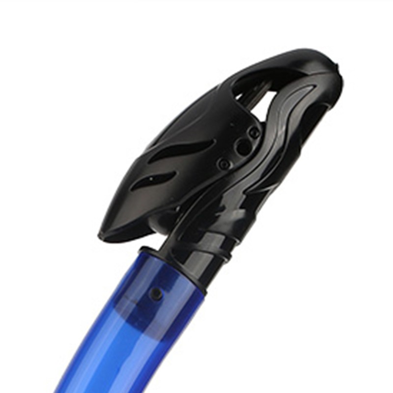 Full Dry Breathing Tube with Comfortable Silicone Mouthpiece and Single
