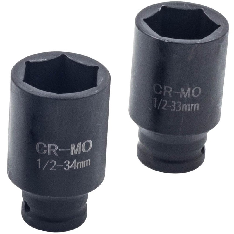 maXpeedingrods 1/2 Inch Drive Deep Spindle Axle Nut Impact Socket