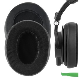 Geekria Comfort Hybrid Velour Replacement Ear Pads for Audio Technica ATH-M50X M50S M50cwh M45 M30X M20X Headphones Ear Pads Repalcement