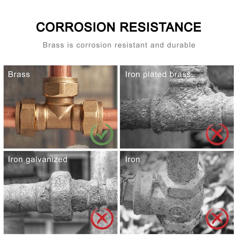 Pipe Fitting, SUNGATOR Brass Air Fitting, Coupling, 1/4" x 1/4"